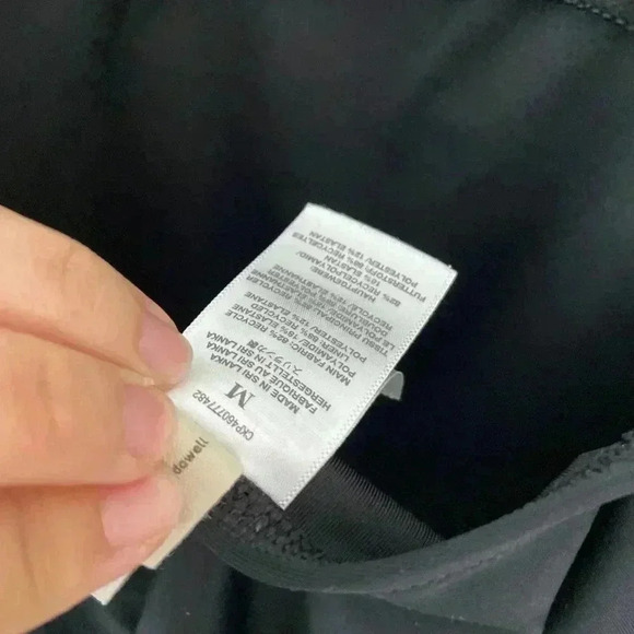 Madewell Second Wave Square Neck Tank One Piece Bathing Swimsuit Black M EUC - Picture 5 of 5